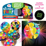 Light-Up Suction Ball Toy - 18 Pieces Per Pack 23300