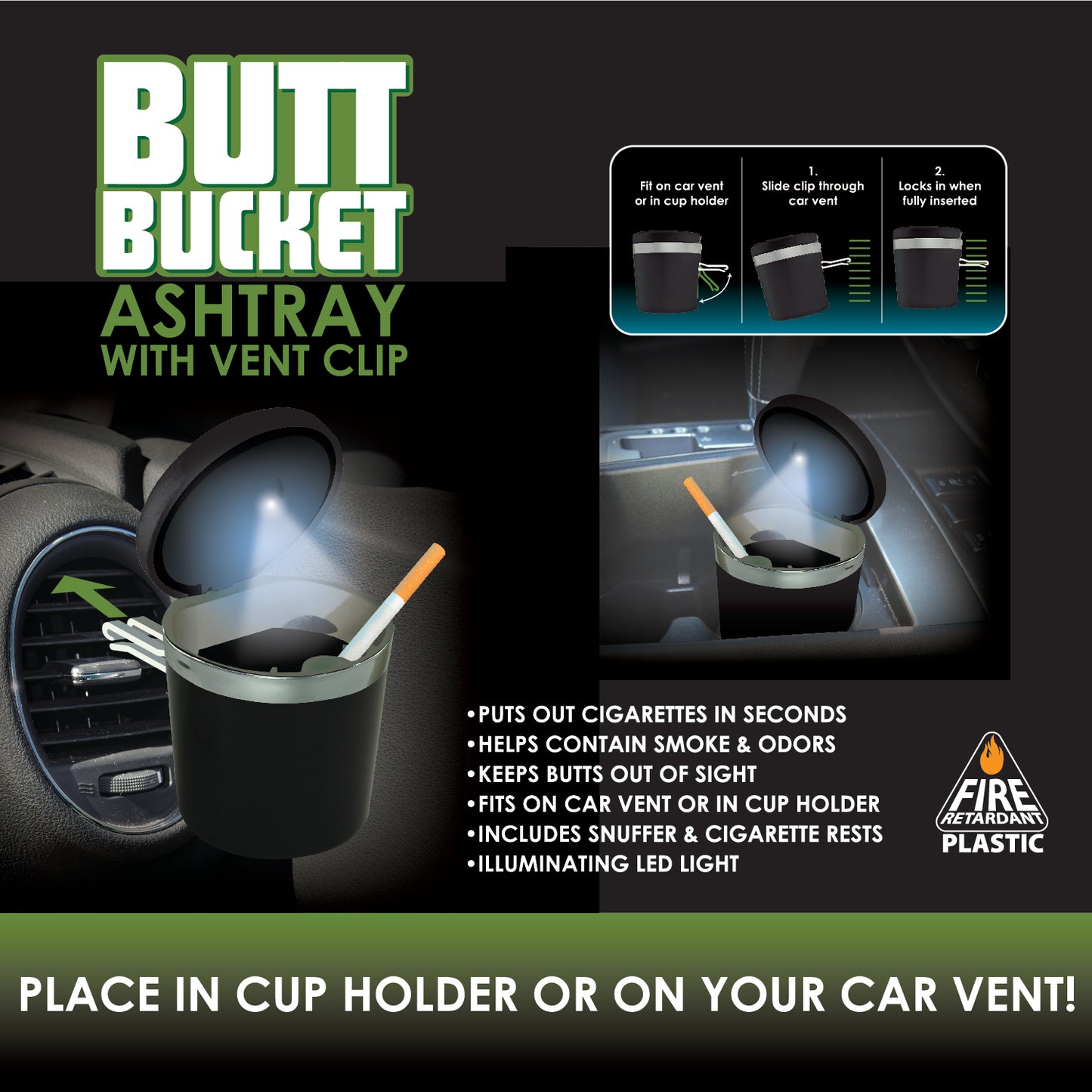 ITEM NUMBER 023359 BUTT BUCKET VENT CLIP 6 PIECES PER DISPLAY