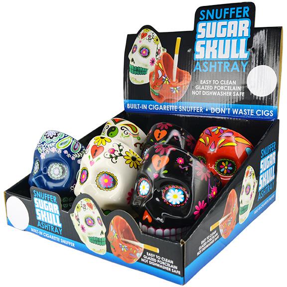 ITEM NUMBER 023535 3D SUGAR SKULL ASHTRAY 6 PIECES PER DISPLAY