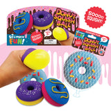 Squish and Squeeze Donut Ball - 12 Pieces Per Pack 23675