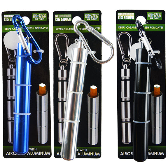 ITEM NUMBER 023865 ALUMINUM CIG SAVER 12 PIECES PER DISPLAY