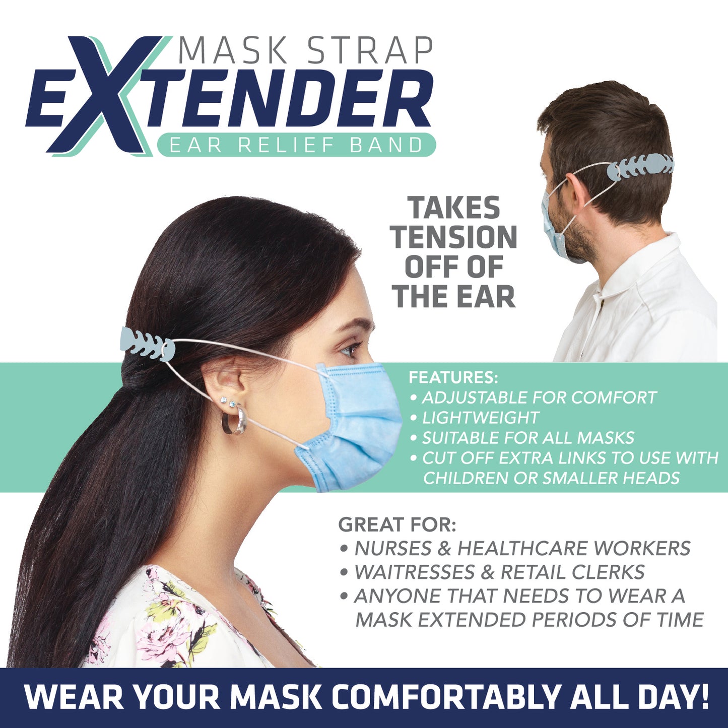 ITEM NUMBER 023976 MASK EXTENDER 24 PIECES PER DISPLAY