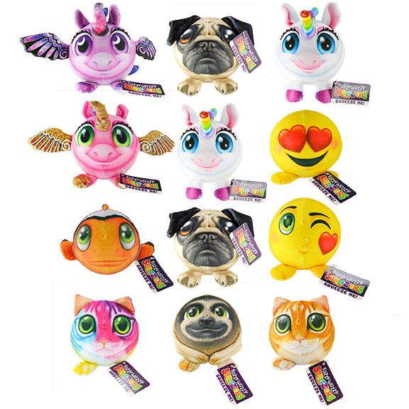 ITEM NUMBER 024086 SQUEEZEM PLUSH BALL 12 PIECES PER DISPLAY