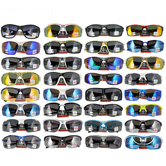 ITEM NUMBER 088184 SPORT RAYZ SUNGLASSES FLOOR DISPLAY 36 PIECES PER KIT