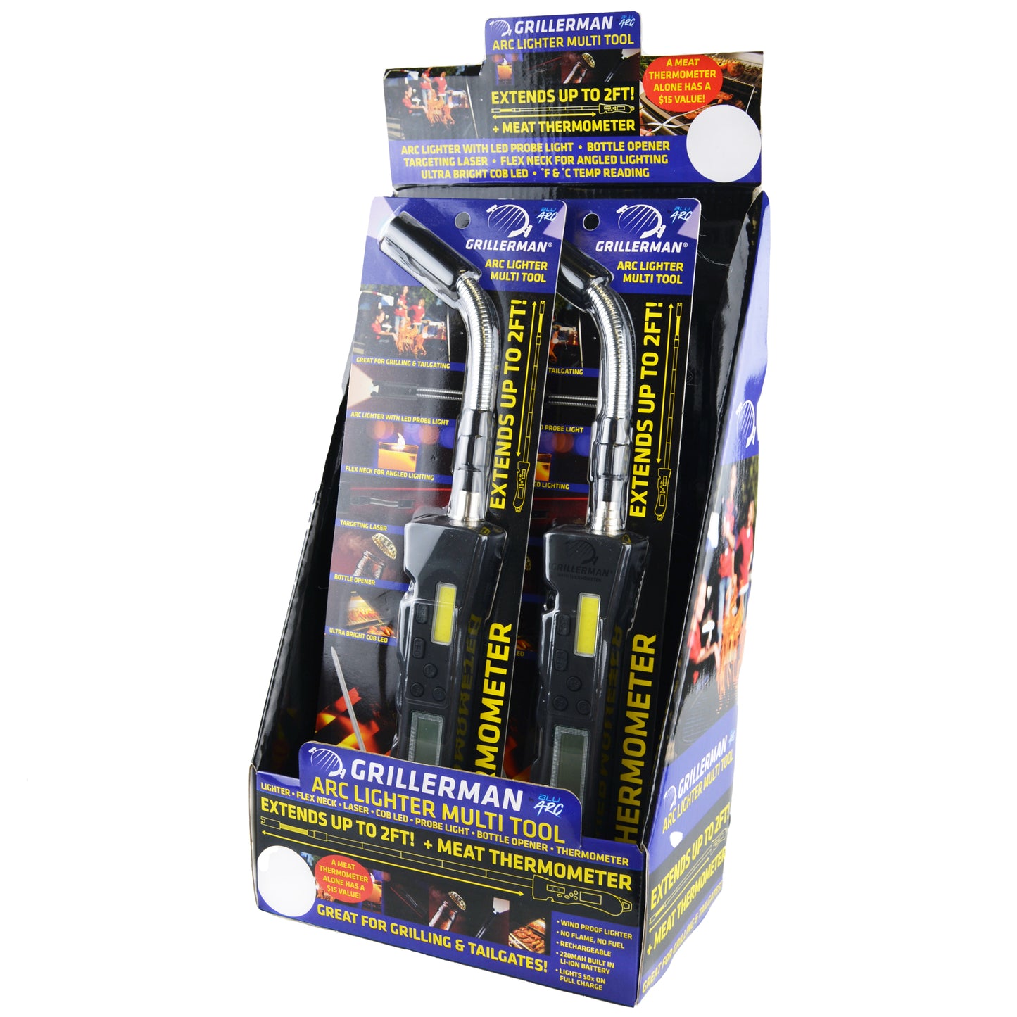ITEM NUMBER 026435 ARC GRILL LIGHTER WITH THERMOMETER 6 PIECES PER DISPLAY