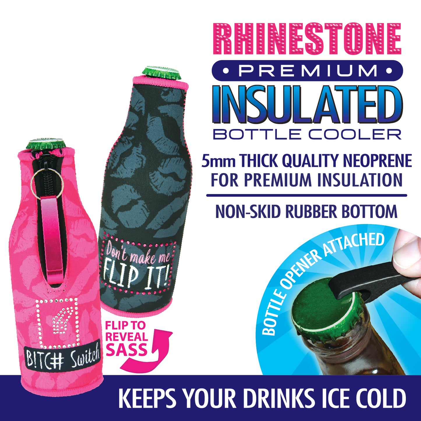 ITEM NUMBER 024636 RHINESTONE BOTTLE SUIT 6 PIECES PER DISPLAY