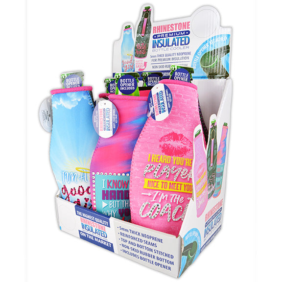 ITEM NUMBER 024638 RHINESTONE BOTTLE SUIT 6 PIECES PER DISPLAY
