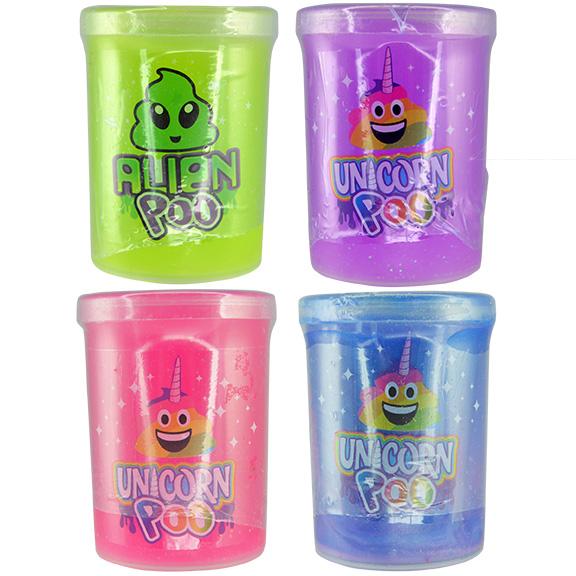 ITEM NUMBER 024731 ALIEN UNICORN POO SLIME 12 PIECES PER DISPLAY