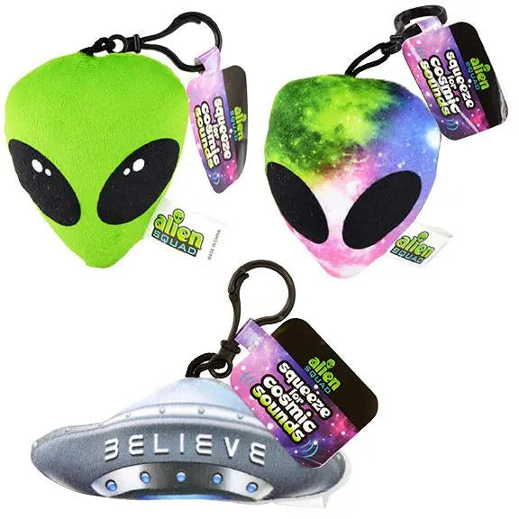 Alien Backpack Clip with Sound - 6 Pieces Per Retail Ready Display 24748 NOVELTY INC