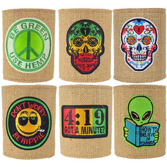 ITEM NUMBER 024823 HEMP CAN COOLER 6 PIECES PER DISPLAY
