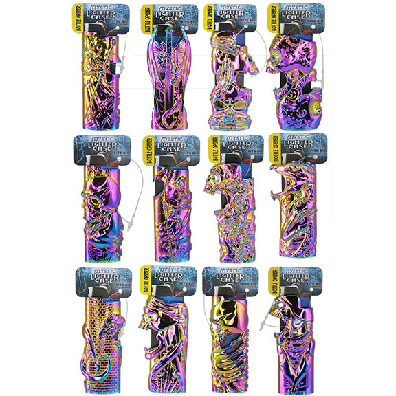 ITEM NUMBER 024829 RAINBOW MYSTIC LIGHTER CASE 12 PIECES PER DISPLAY