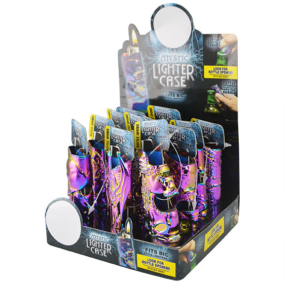 ITEM NUMBER 024829 RAINBOW MYSTIC LIGHTER CASE 12 PIECES PER DISPLAY