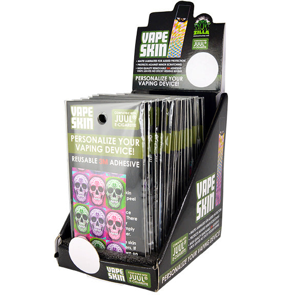 ITEM NUMBER 024850 JUUL® WRAP VAPE SKIN 18 PIECES PER DISPLAY