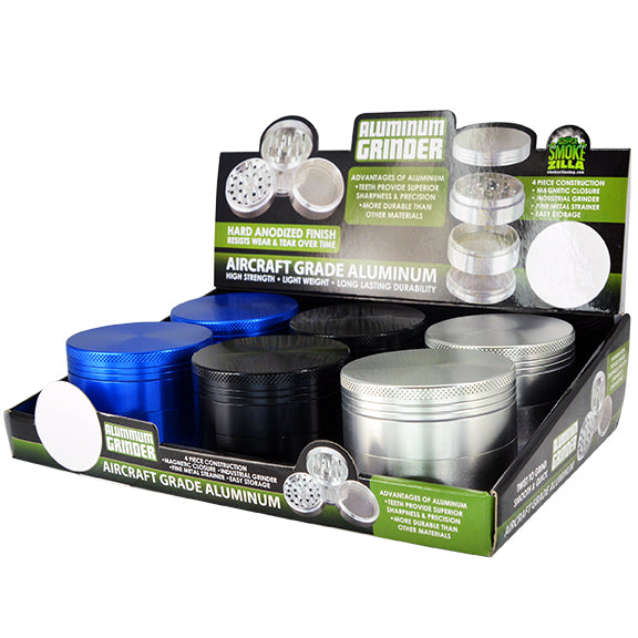 ITEM NUMBER 024865 ALUMINUM GRINDER 63MM 6 PIECES PER DISPLAY