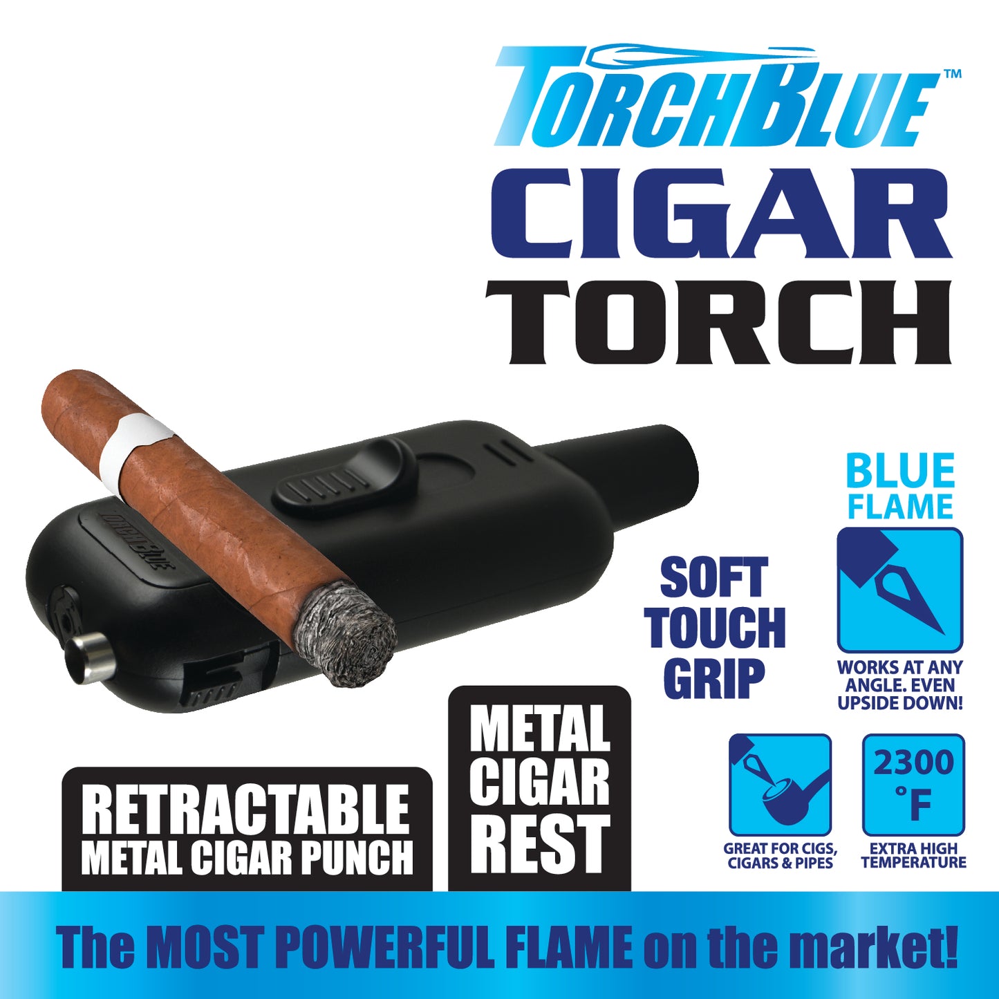 ITEM NUMBER 024878 TORCH BLUE CIGAR TORCH STICK 8 PIECES PER DISPLAY
