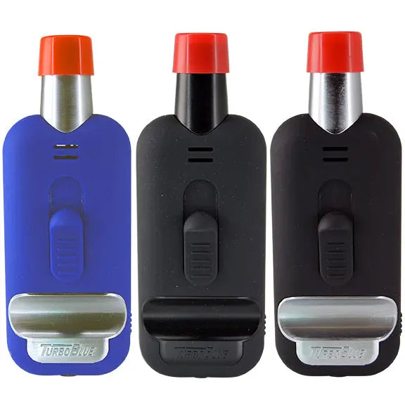 Cigar Torch Lighter with Metal Rest - 8 Pieces Per Retail Ready Display 24878 TORCH BLUE