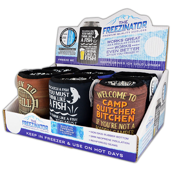 ITEM NUMBER 024980 FREEZER CAN COOLER 6 PIECES PER DISPLAY