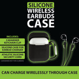 Earbud Case Silicone with Carabiner Clip - 8 Pieces Per Retail Ready Display 25032