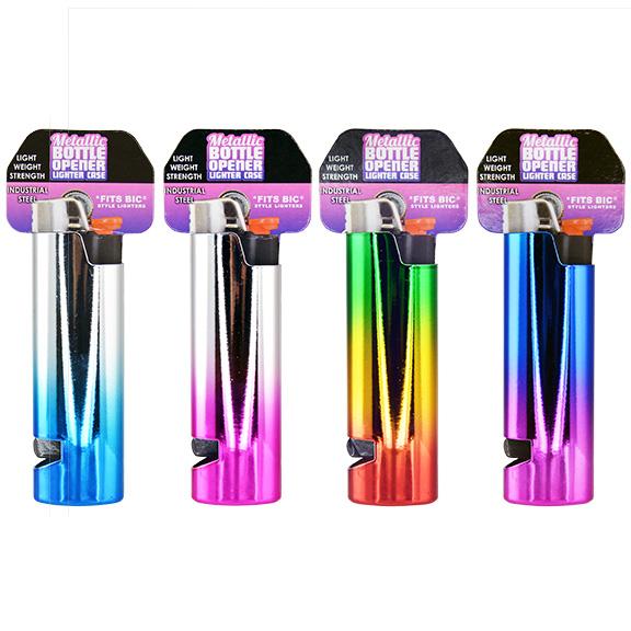 ITEM NUMBER 025437 METAL LIGHTER CASE BOTTLE OPENER 12 PIECES PER DISPLAY