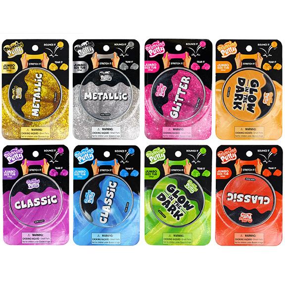 ITEM NUMBER 025617 CARDED BOUNCING PUTTY 12 PIECES PER DISPLAY