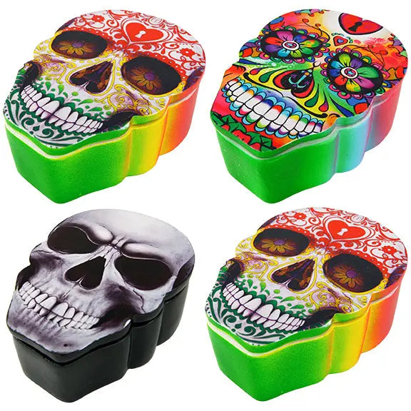 Skull Stash Storage Box - 4 Pieces Per Retail Ready Display 25685 SMOKEZILLA
