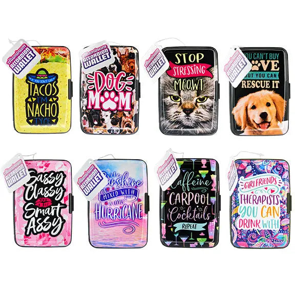 Aluminum Accordion RFID Blocking Wallet - 8 Pieces Per Retail Ready Display 25688 NOVELTY INC