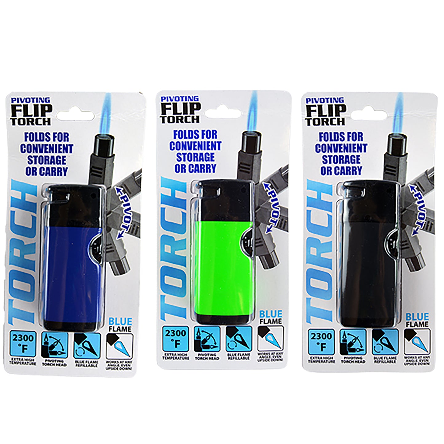 ITEM NUMBER 025927MN FLIP TORCH BLUE LIGHTER 12 PIECES PER DISPLAY