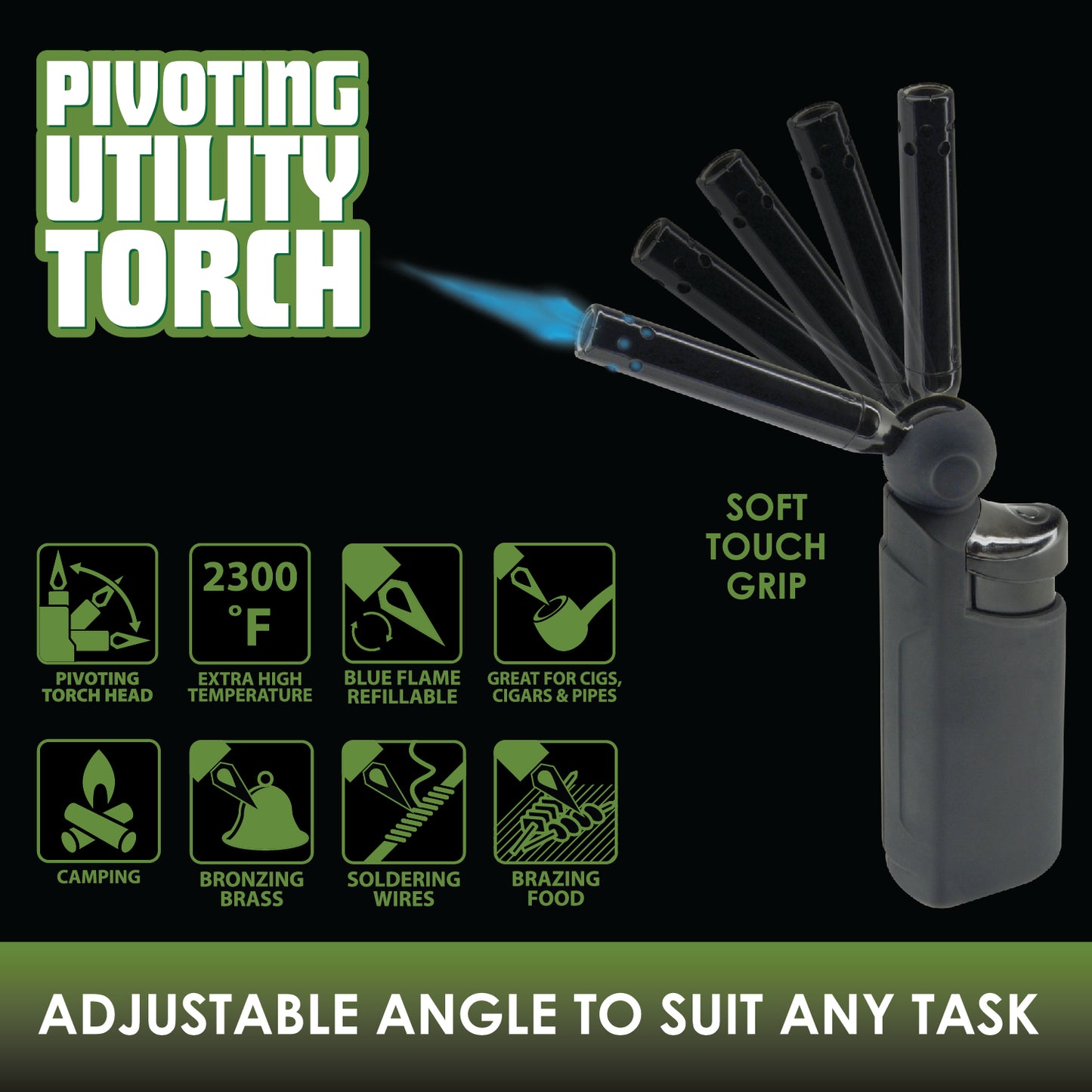 ITEM NUMBER 025965 PIVOT UTILITY LIGHTER 12 PIECES PER DISPLAY