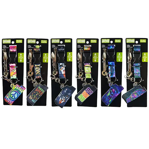 Neoprene Lighter Case and Tools with Lanyard - 6 Pieces Per Retail Ready Display 26008 SMOKEZILLA