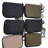 Canvas Smoking Pouch with Zipper  - 6 Pieces Per Retail Ready Display 26016
