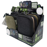 Canvas Smoking Pouch with Zipper  - 6 Pieces Per Retail Ready Display 26016
