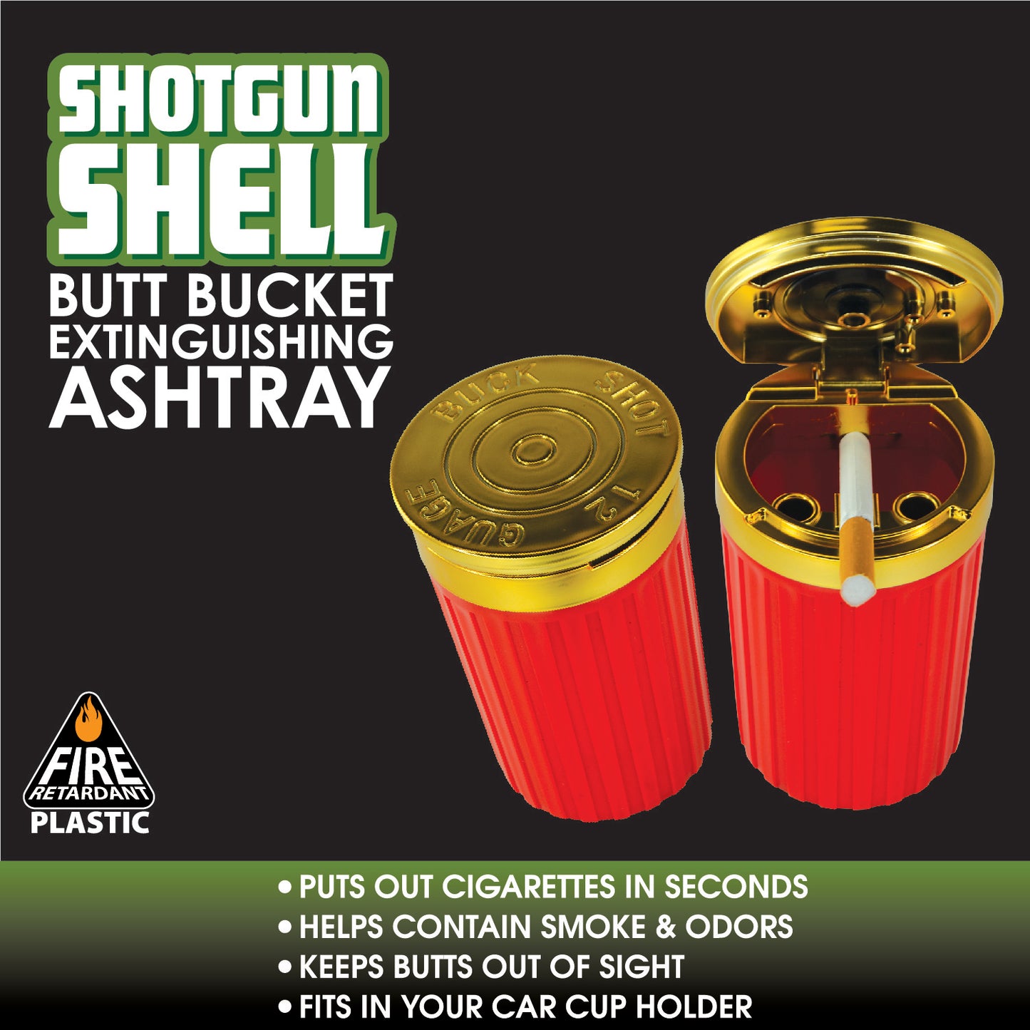 ITEM NUMBER 026105 SHOT GUN SHELL BUTT BUCKET 6 PIECES PER DISPLAY
