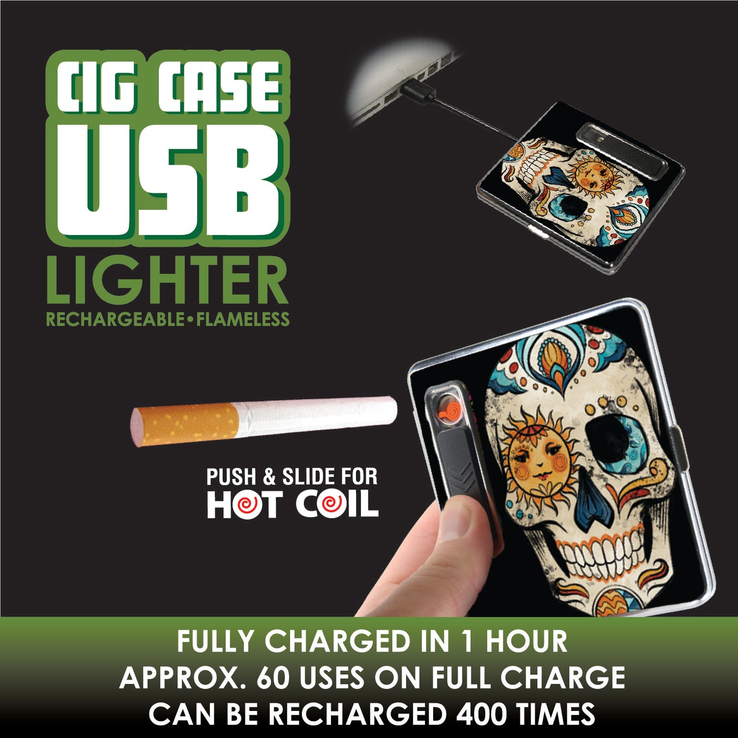ITEM NUMBER 026155 USB CIG CASE 8 PIECES PER DISPLAY
