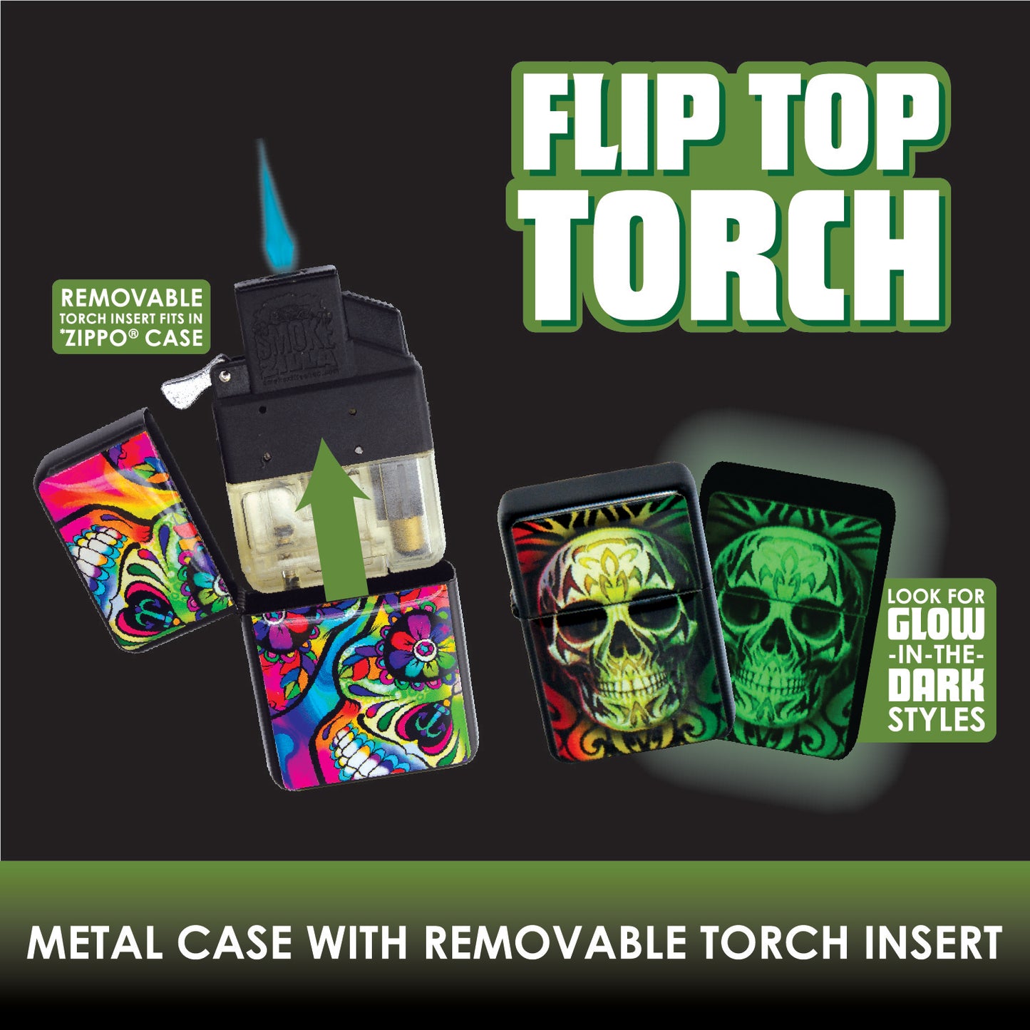 ITEM NUMBER 026166 FLIP TOP SINGLE TORCH 12 PIECES PER DISPLAY