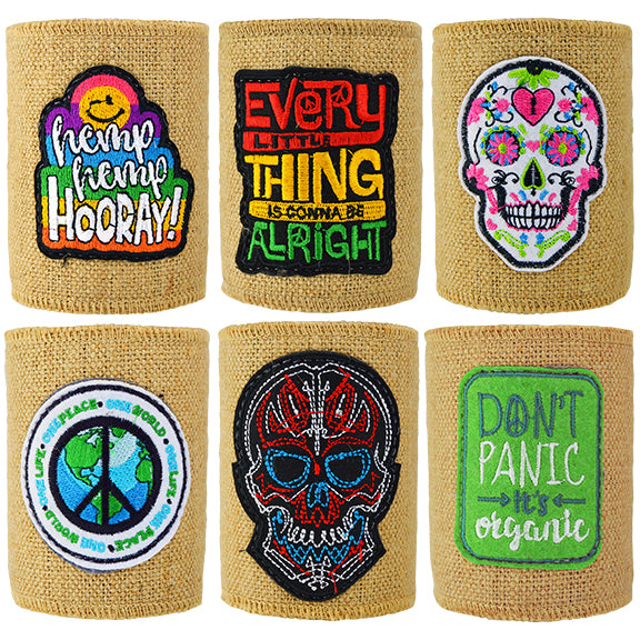 ITEM NUMBER 026459 HEMP CAN COOLER MIX C 6 PIECES PER DISPLAY