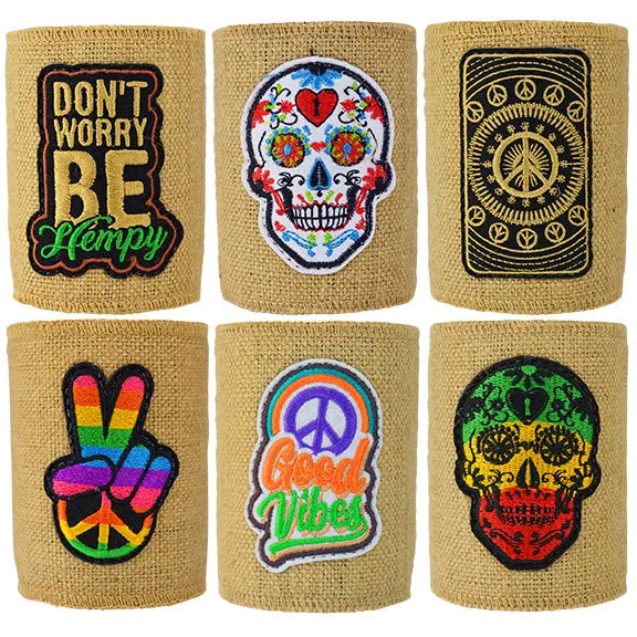 Neoprene Hemp Lined Can and Bottle Cooler - 6 Pieces Per Retail Ready Display 26477 POLAR GEAR