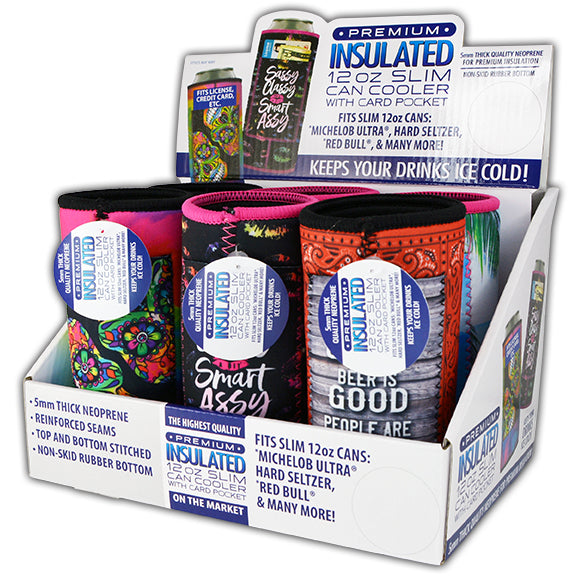 ITEM NUMBER 026582 SLIM CAN CARD POCKET 6 PIECES PER DISPLAY