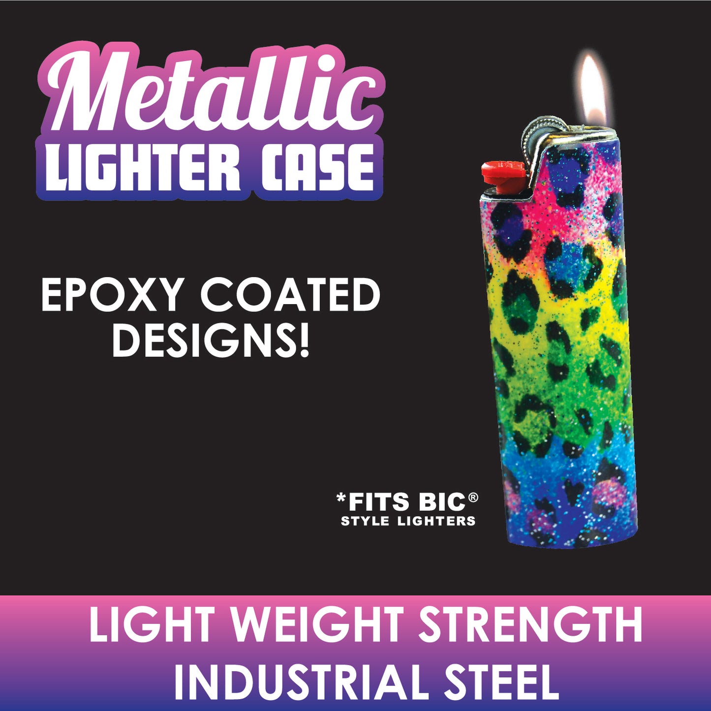 ITEM NUMBER 026630 EPOXY METAL LIGHTER CASE 12 PIECES PER DISPLAY