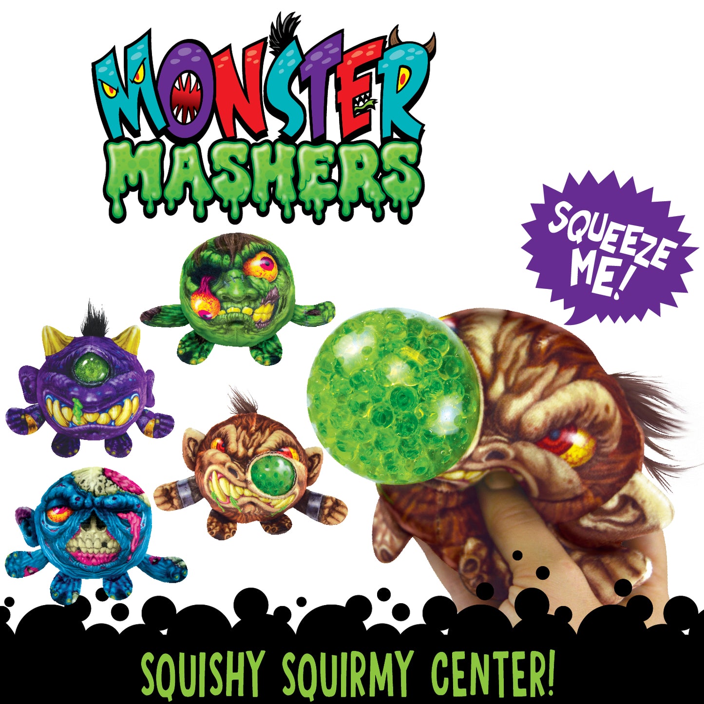 ITEM NUMBER 027802 SQUEEZE MONSTER BALL LARGE 6 PIECES PER DISPLAY