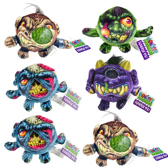 Squish and Squeeze Monster Ball - 6 Pieces Per Retail Ready Display 27802 KIPP BROTHERS