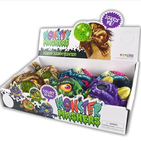 Squish and Squeeze Monster Ball - 6 Pieces Per Retail Ready Display 27802 KIPP BROTHERS