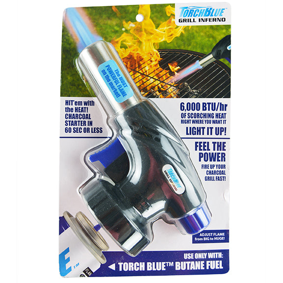 ITEM NUMBER 027808 TORCH BLUE GRILL INFERNO 6 PIECES PER DISPLAY