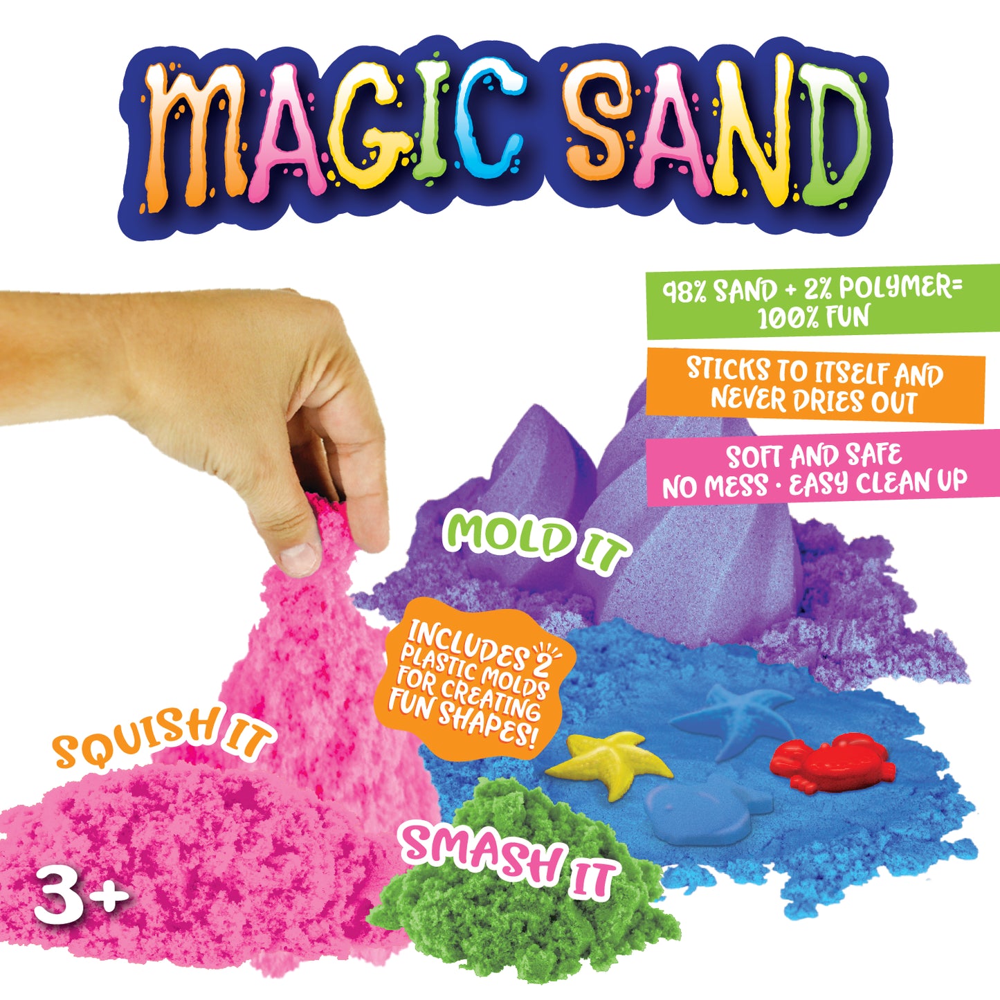 ITEM NUMBER 027927 MAGIC SAND ZIP BAG 12 PIECES PER DISPLAY