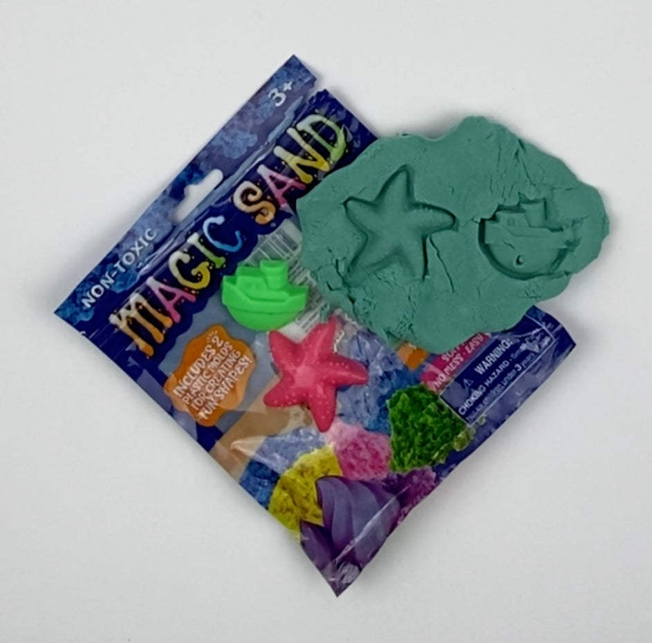 ITEM NUMBER 027927 MAGIC SAND ZIP BAG 12 PIECES PER DISPLAY