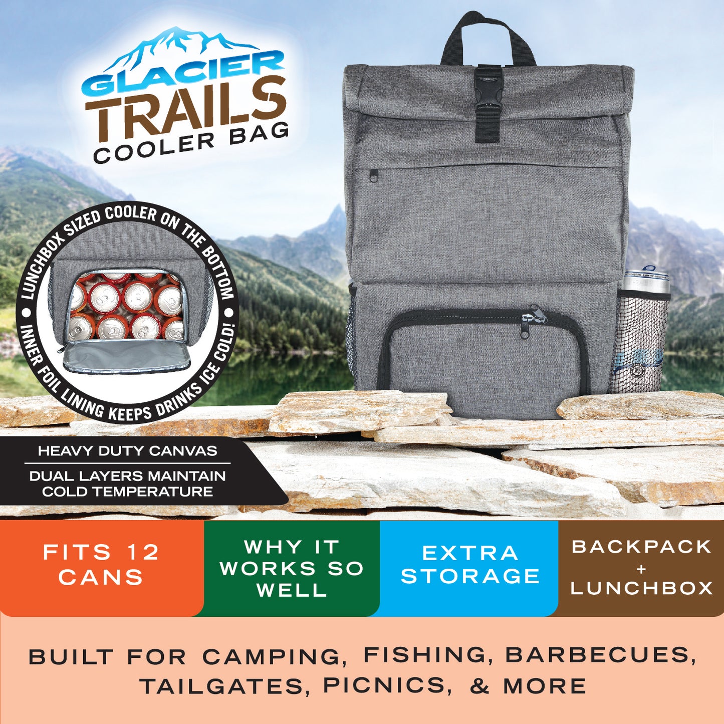 ITEM NUMBER 028206 BACKPACK COOLER BAG 4 PIECES PER DISPLAY