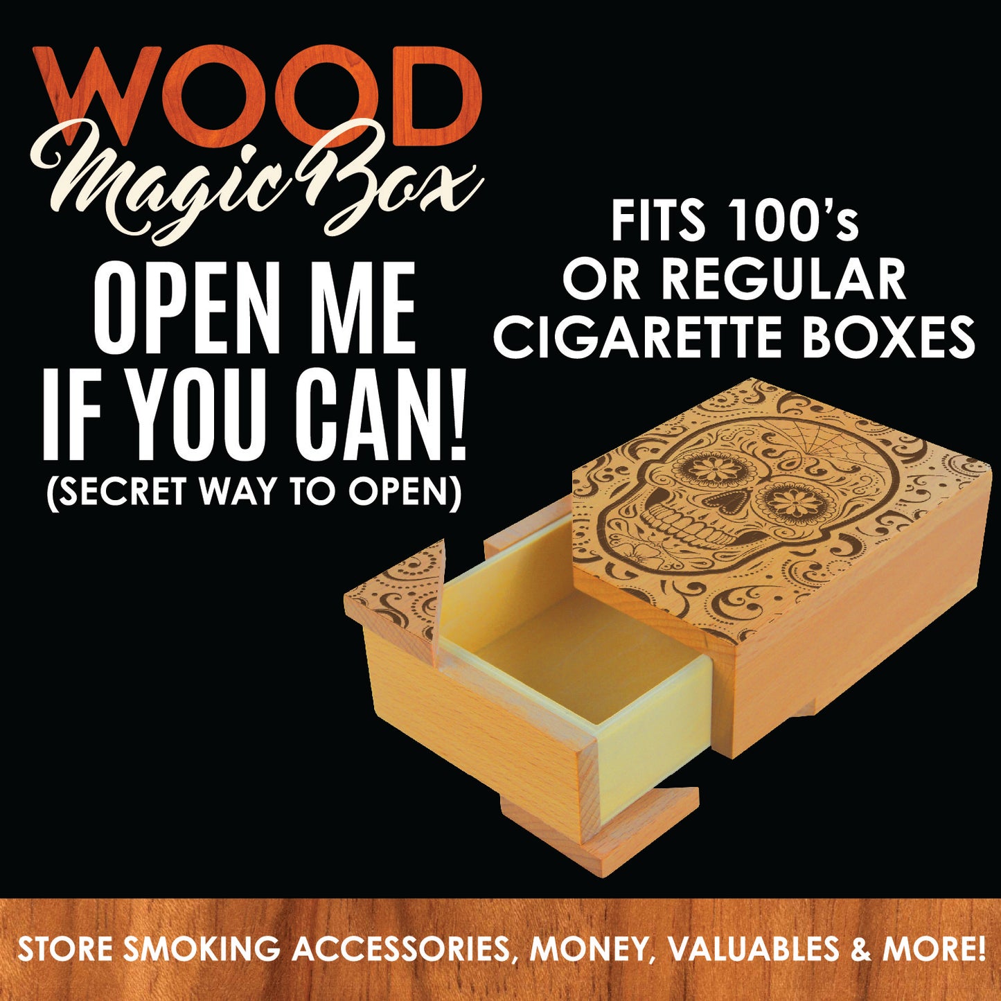 ITEM NUMBER 028261 MAGIC WOODEN BOX 6 PIECES PER DISPLAY