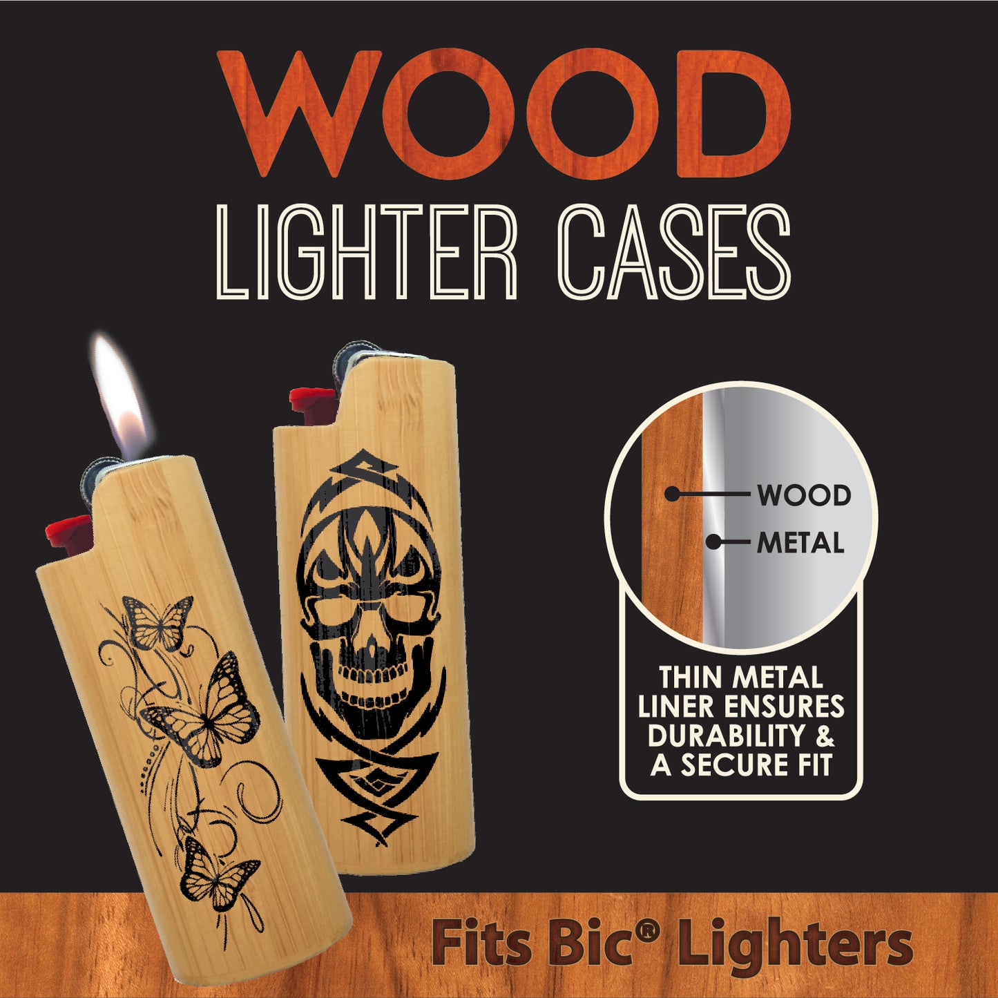 ITEM NUMBER 028276 PRINT WOOD LTR CASE 12 PIECES PER DISPLAY