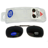 Clip On Flip Up Sunglasses with Case - 2 Pieces Per Pack 28971