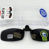 Clip On Flip Up Sunglasses with Case - 2 Pieces Per Pack 28973