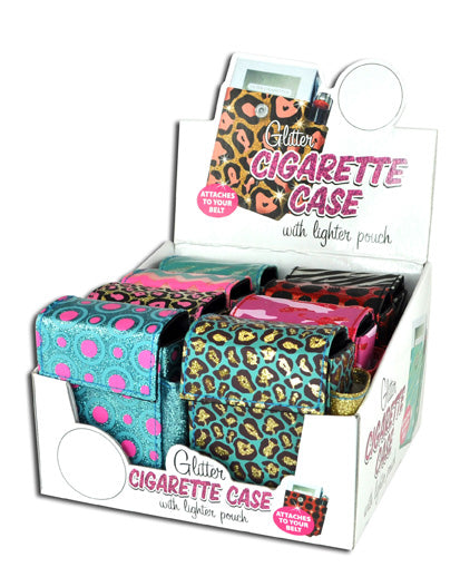 ITEM NUMBER 029991 GLITTER FABRIC CIG CASE 8 PIECES PER DISPLAY
